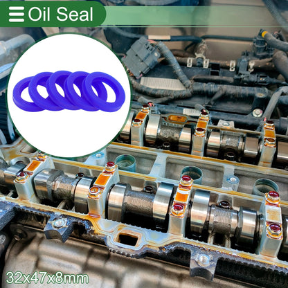 Oil Seal 32x47x8mm Seal Ring Rotary Shaft Seal TPU 5 Pcs for Car