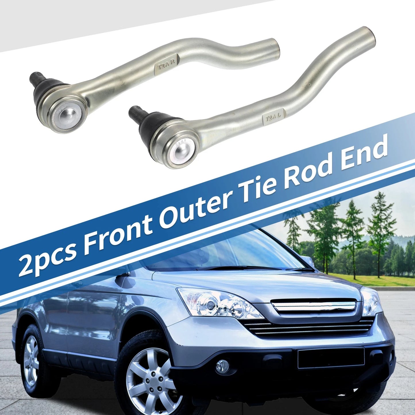 Front Outer Tie Rod End Links for Honda Accord (2003-2007)