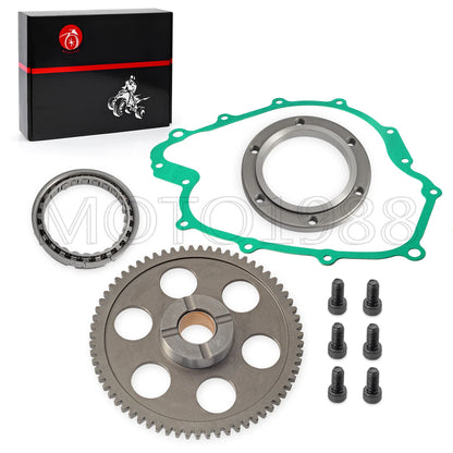 Starter Clutch One Way Gear Bearing Gasket for Yamaha Grizzly 660 (2003–2008)