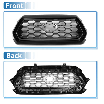 Front Bonnet Bumper Grille for Toyota Tacoma (2021-2023) Black