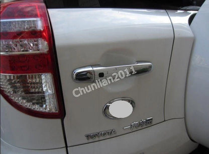 Chrome Door Handle Cover Trim for Toyota RAV4 Smart Keyhole (2006-2012)