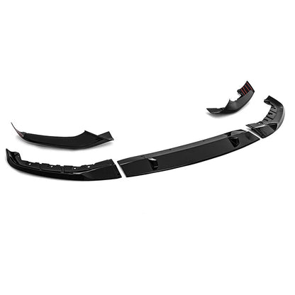 Black Lower Splitter 4 x Front Bumper Spoiler Lip for BMW G30 G31 M Sport (2017-2020)