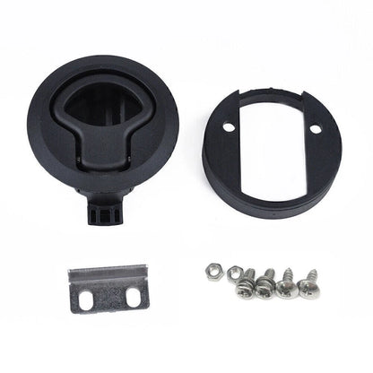 2" Flush Pull Slam Latch for Boat Deck Hatch Door (No Lock Core)