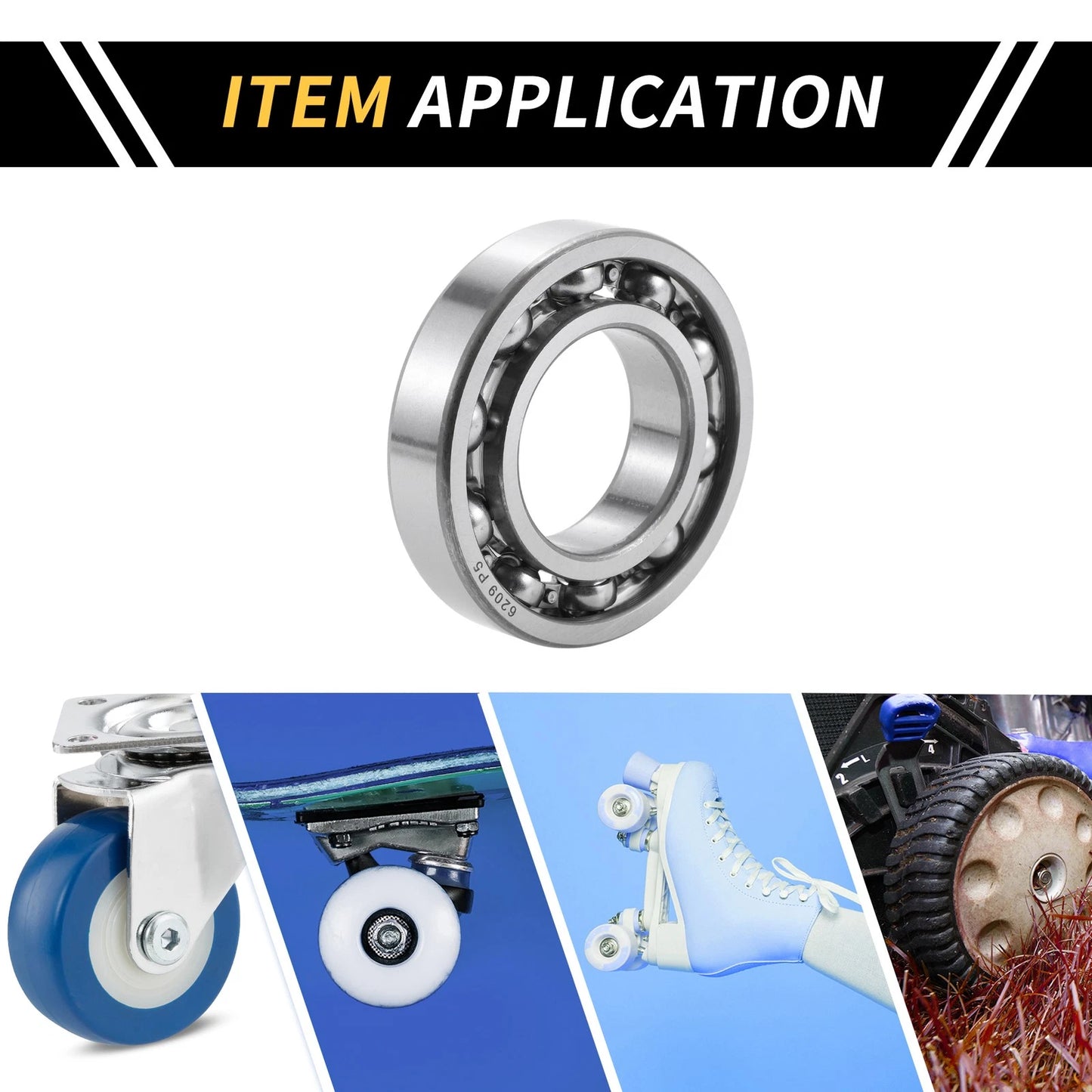 6209 Deep Groove Ball Bearings 45x85x19mm 1 Pcs for Scooter Skateboard Wheel