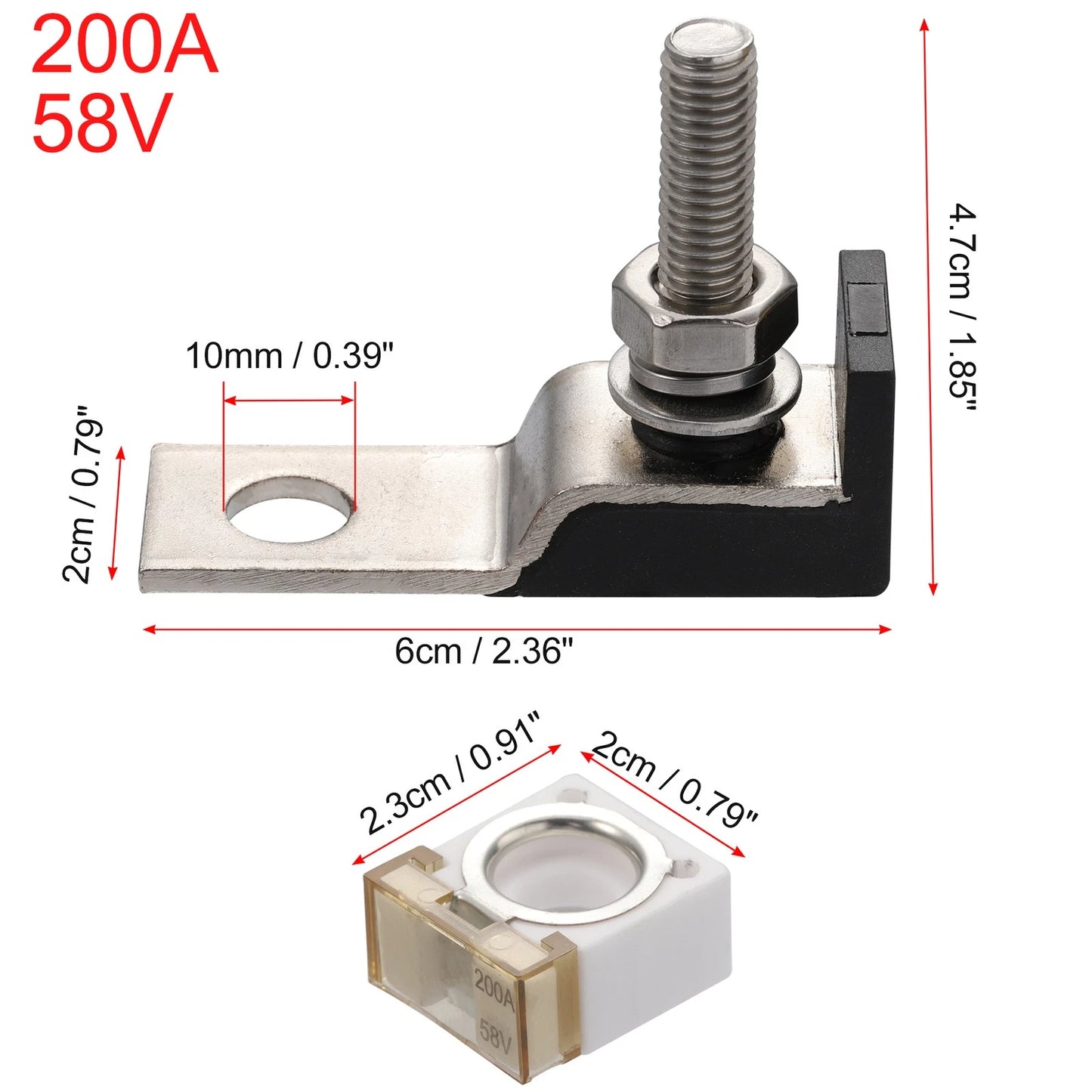 200A Terminal Fuse Block 1 for Car Marine Boat