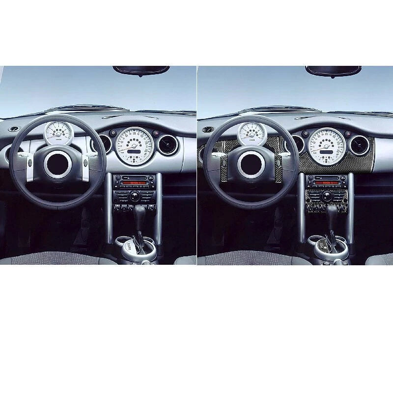 REAL Carbon Fiber Fashion Interior Full Set Cover Trim for Mini Cooper 2002-2004