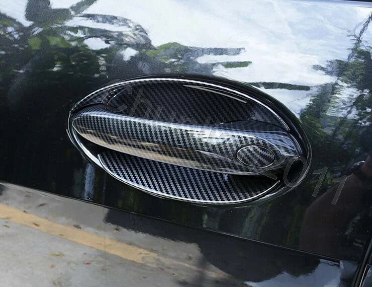 Fiber Full Side Door Handle Bowl Molding Cover Trim for BMW X5 G05 (2019-2021)