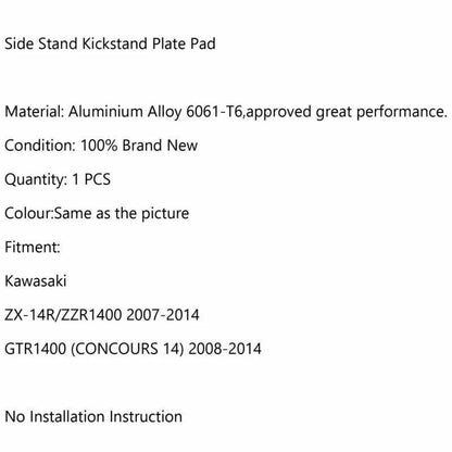 Side Stand Extension for Kawasaki ZX-14R/ZZR1400/GTR1400 (2007-2014)