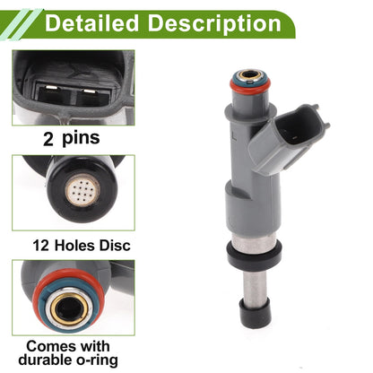 Fuel Injector 2.7L for Toyota Tacoma (2005-2014) 1 Pcs Gray Silver Tone