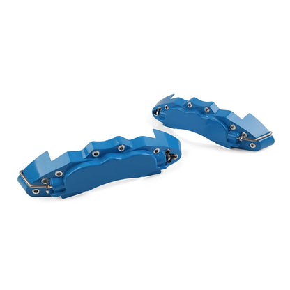 2 x Blue Universal Large Metal Car Disc Brake Caliper Covers for Make & Model