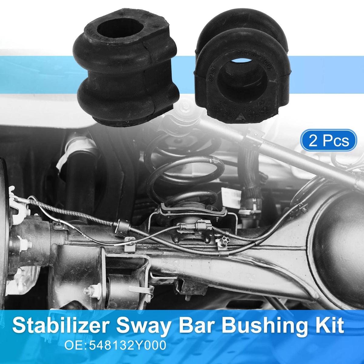 Black Stabilizer Sway Bar Bushings for Nissan Altima (2002-2006)