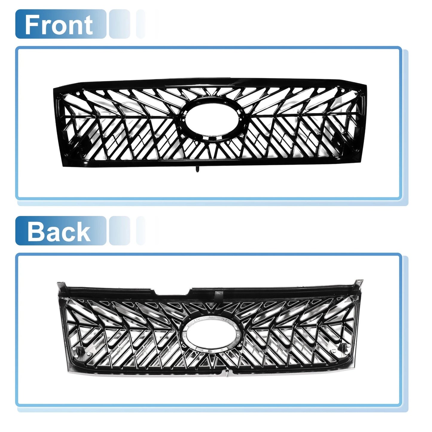 Front Upper Bumper Grille for Toyota Land Cruiser (2005-2007)