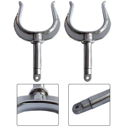 2 Pcs Adjustable Marine Rowlock 316 Stainless Steel for Row Boat/Dinghy
