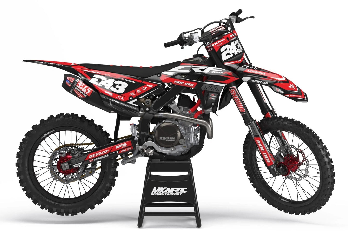 Collide Style Sticker Kit for Honda CRF 125F 2019-2025 Full Custom Graphics