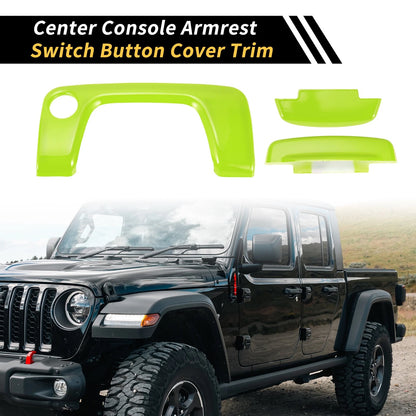 Center Console Armrest Switch Button Cover for Jeep Wrangler JL JLU (18-24)