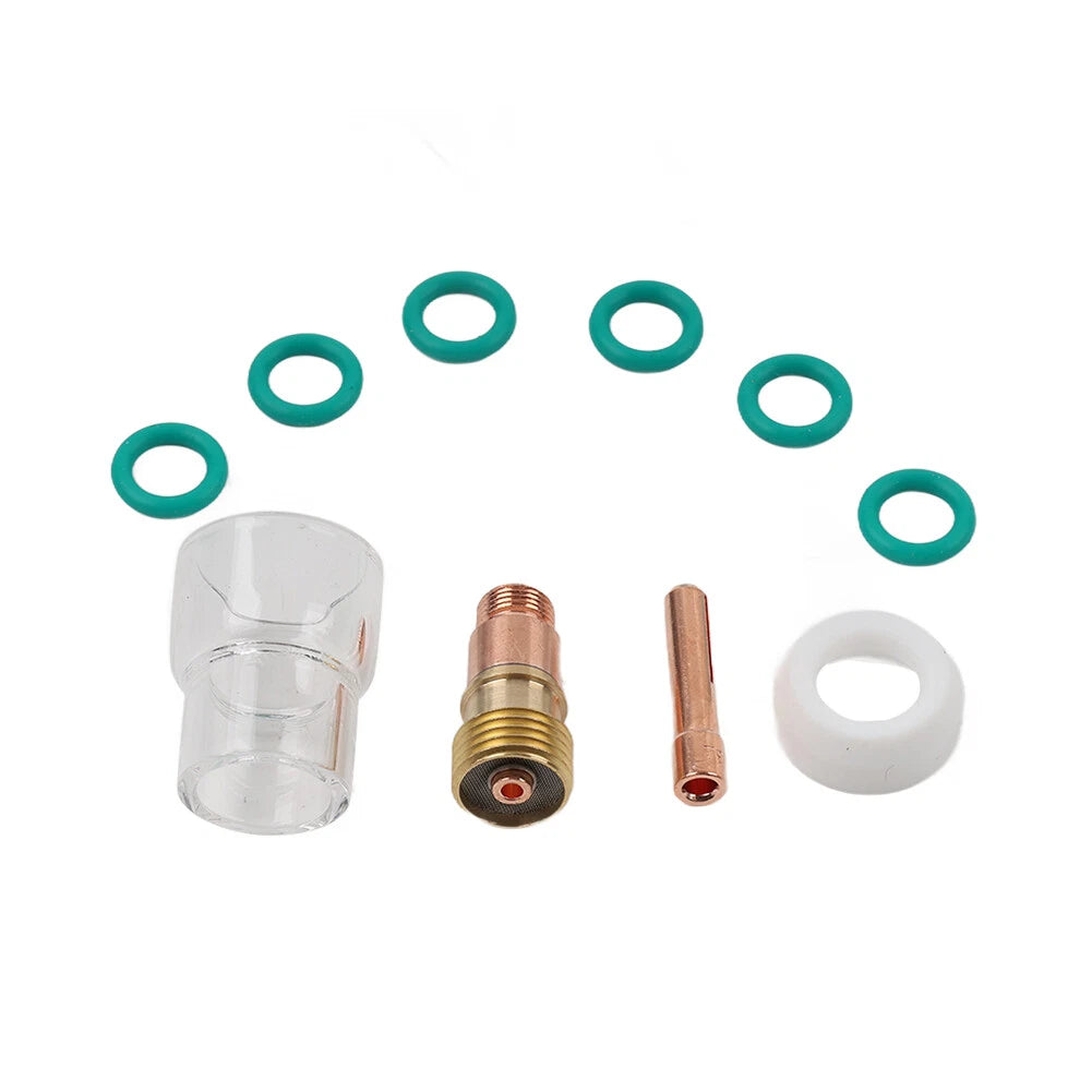 10 x TIG Welding Torch Stubby Gas Lens & Pyrex Cups for WP-17/18/26