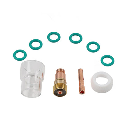 10 x TIG Welding Torch Stubby Gas Lens & Pyrex Cups for WP-17/18/26