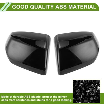 1 Pair Mirror Cover Cap Gloss Black for Cadillac Escalade (2021-2025)