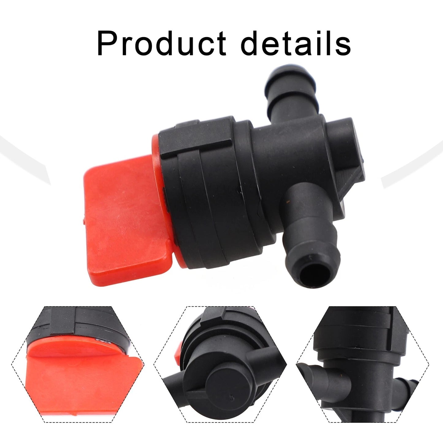 8mm In-Line Petrol On-Off Fuel Tap Switch Valve for Motorcycle Bike ATV