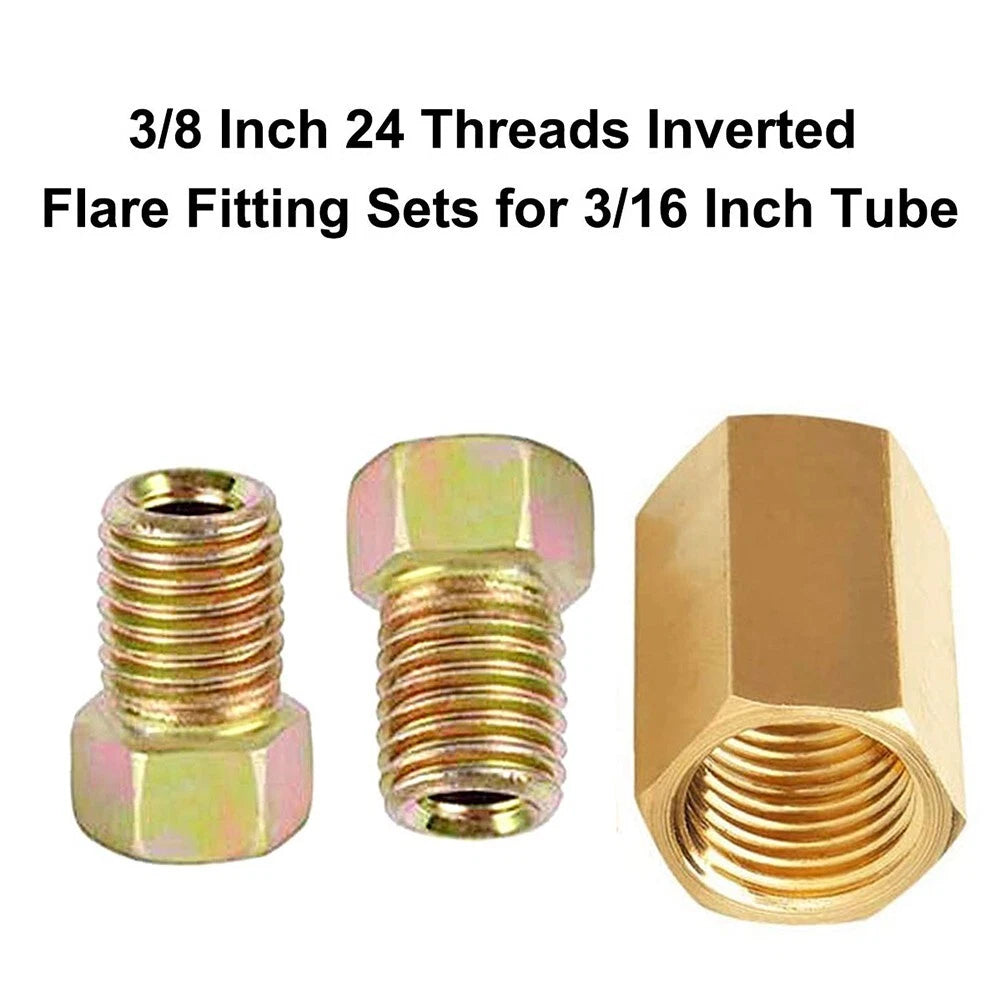 18pc Brass Brake Line Fittings Assortment Easy to Use Superior Performance