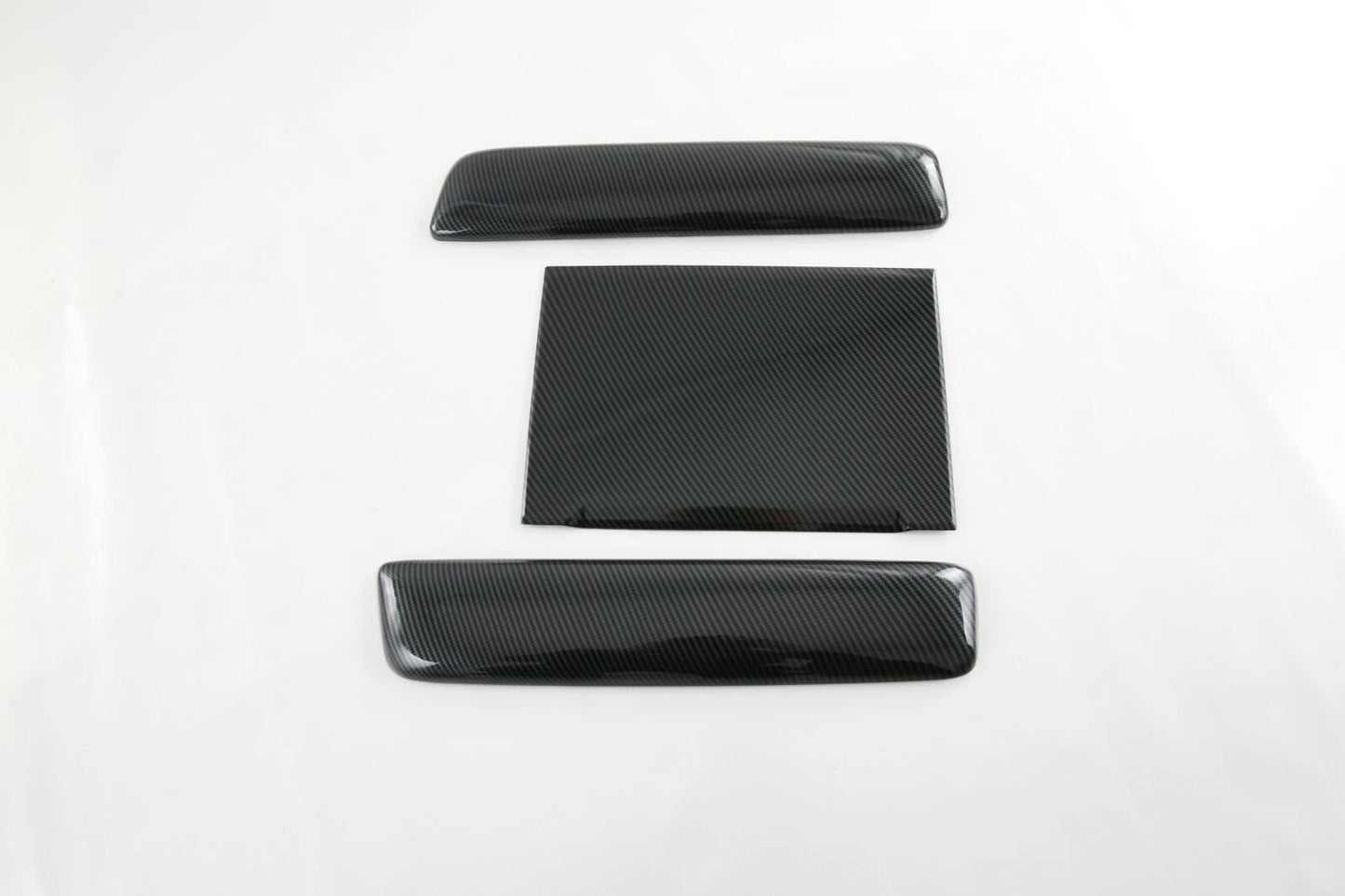 Box Cap Center Armrest Cover Trim for 2021-2023 Toyota Sienna 3 x Carbon Fiber