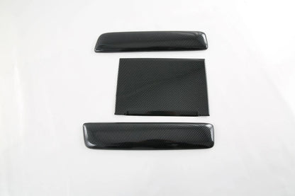 Box Cap Center Armrest Cover Trim for 2021-2023 Toyota Sienna 3 x Carbon Fiber