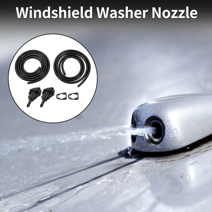 Washer Nozzle With Gasket & Fluid Hose for Dodge 1 Set