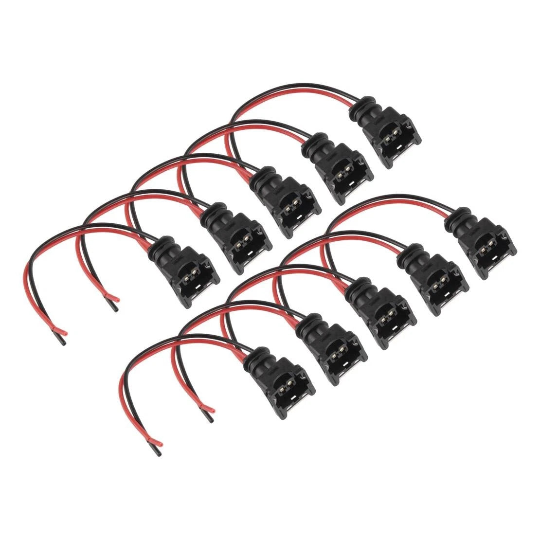 10 x Fuel Injector Connector Pigtail Harness Socket Plug for Car EV1