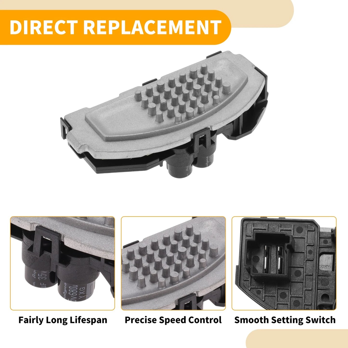 Blower Motor Resistor for Porsche Cayenne 1 Pc