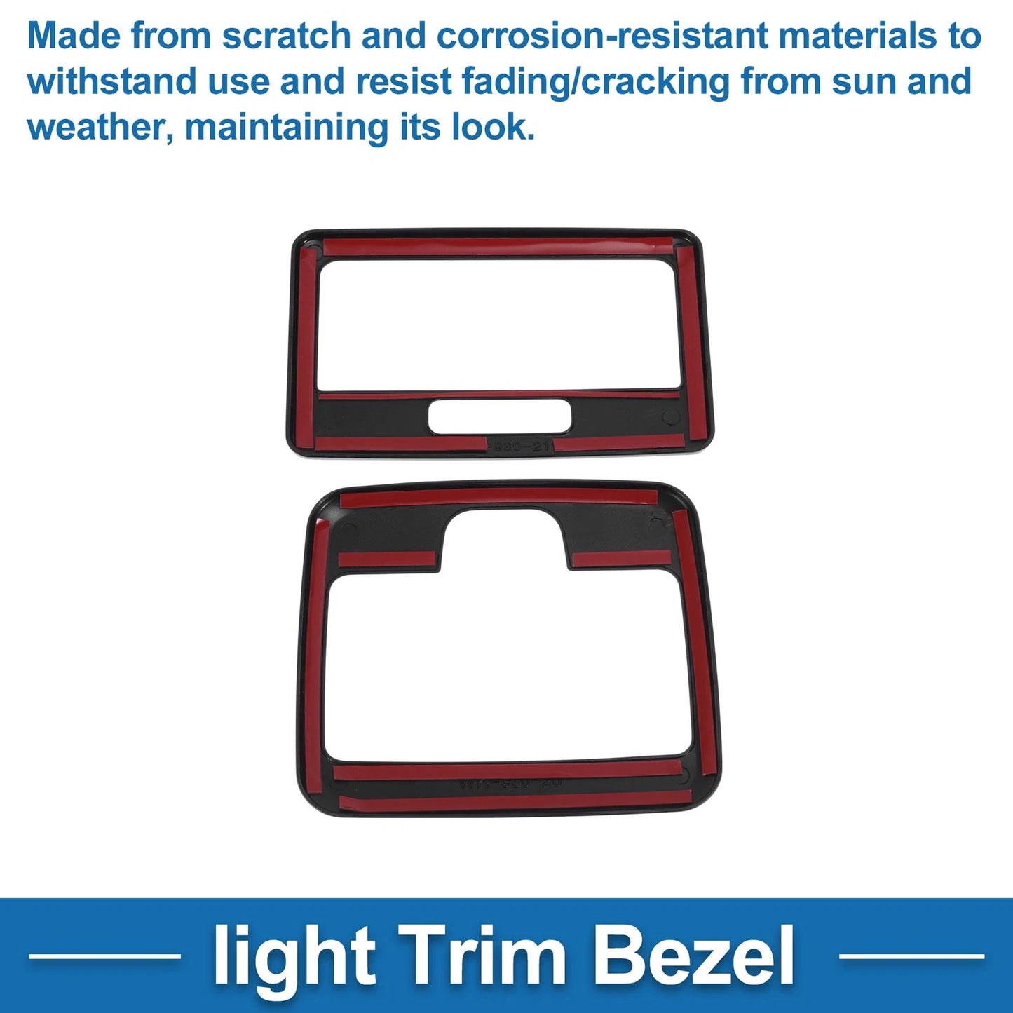 Front Row Light Trim Bezel for Suzuki Spacia Custom (2017-2024) Black