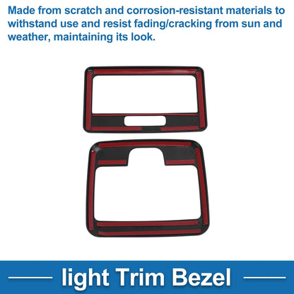 Front Row Light Trim Bezel for Suzuki Spacia Custom (2017-2024) Black