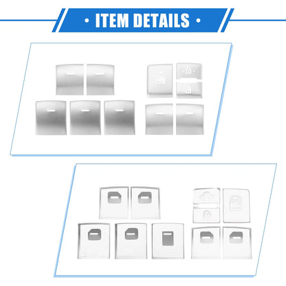10 x Car Window Switch Button Covers for Toyota Highlander (2020-2022)
