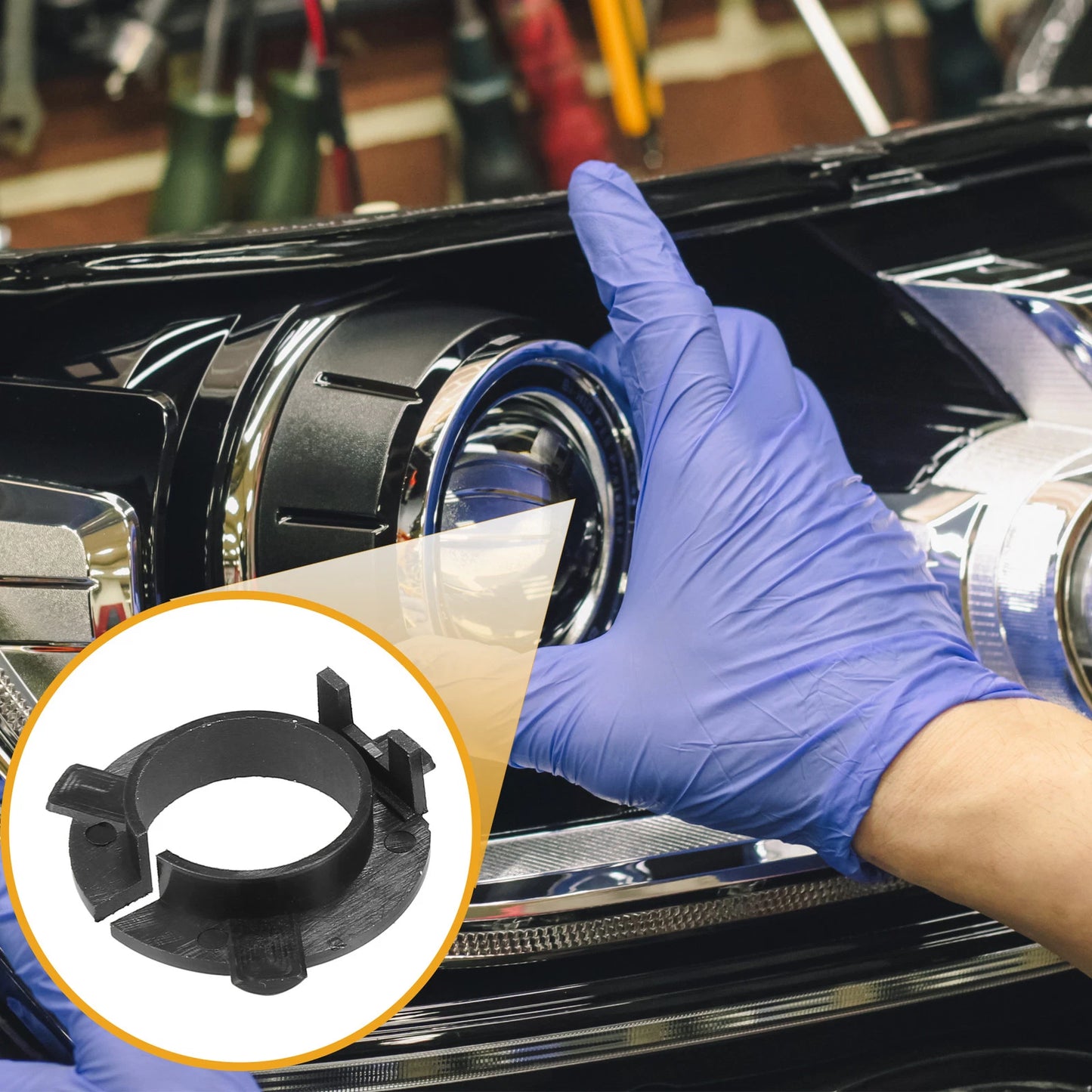 LED Headlight Retainer Holder Socket for Kia