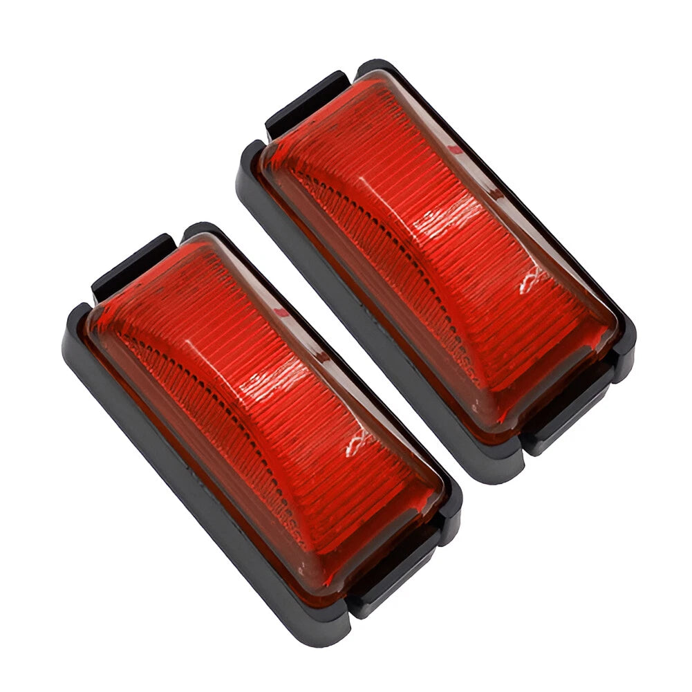 6LED Red Clearance Side Marker Lights for Truck Trailer Universal