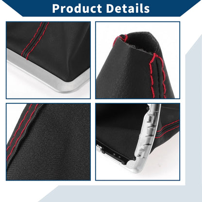 Black Red Leather Gear Shift Gaiter for Ford Focus (2004-2012)
