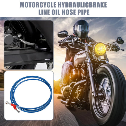 10mm Motorcycle Hydraulic Brake Line Oil Hose Pipe Blue for Make Model