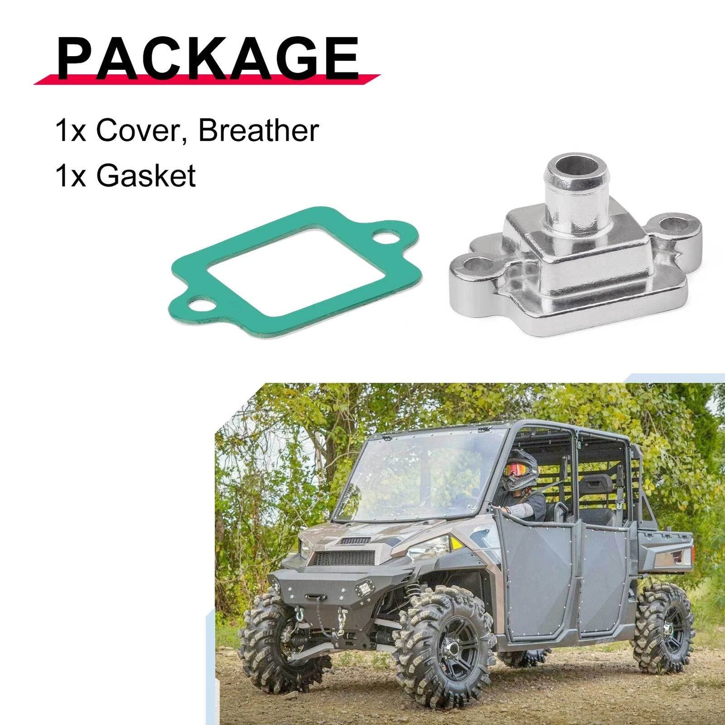 Cylinder Breather Valve Cover & Gasket for Polaris RZR (2008–2022)