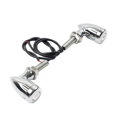 Mini Turn Signal Light Blinker 8mm Chrome for Bobber Cafe Racer