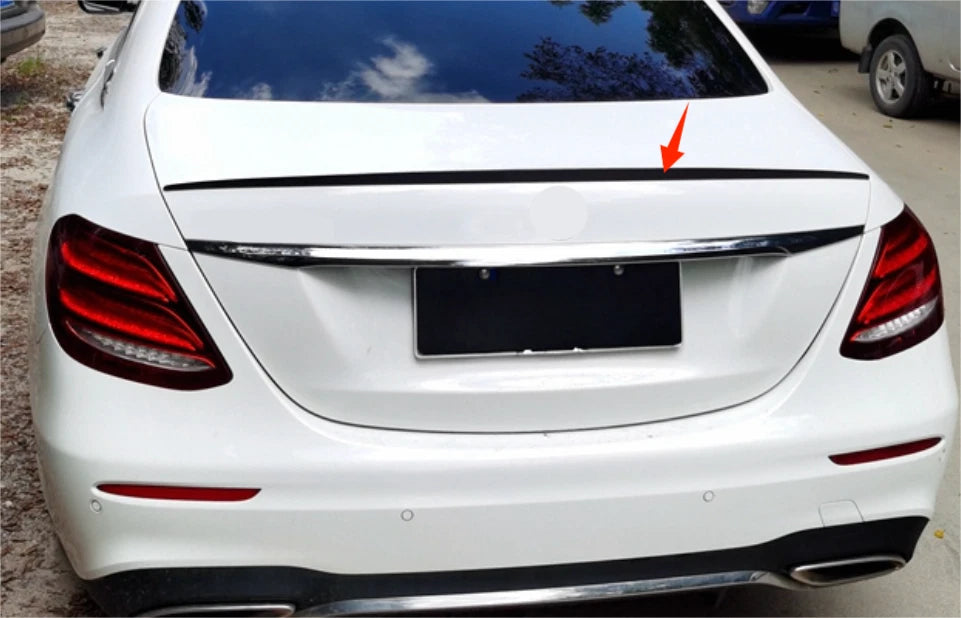 Glossy Black Rear Trunk Spoiler for Mercedes Benz E-Class W213 (2016-2022)