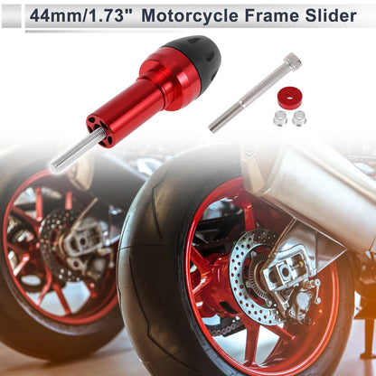 10mm Aluminum Alloy Plastic Motorcycle Slider Frame Bolt 1 Set Red