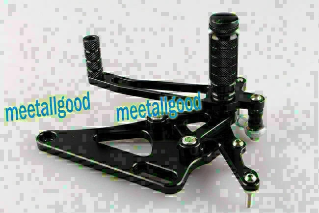 Adjustable Rearset Footpegs for Honda CB400 VTEC (2000-2007) - Red