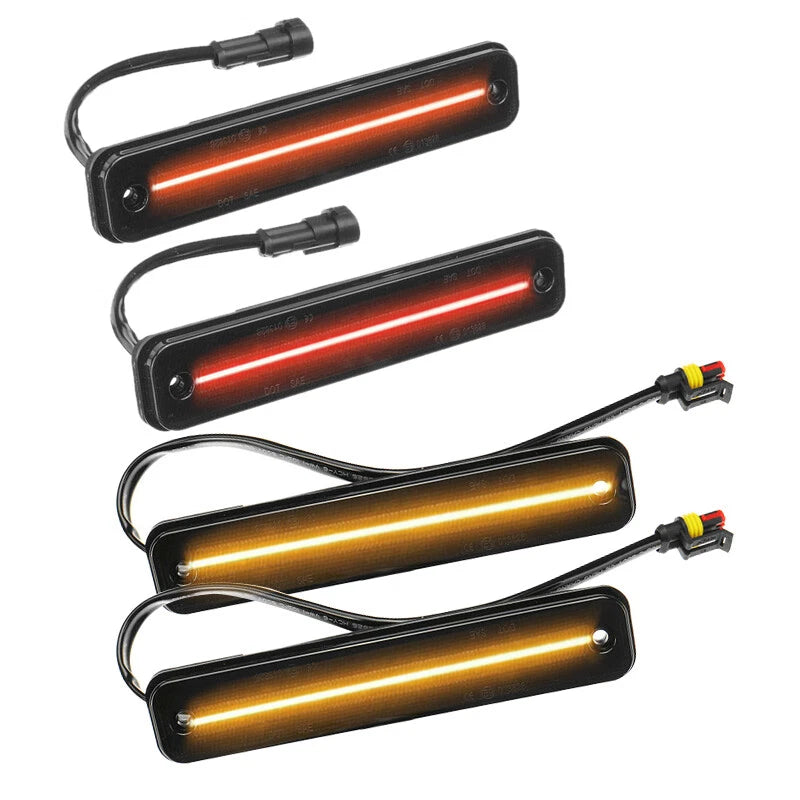 4 x Smoke Lens Front & Rear Side Marker Lights for Hummer H2 (2003-2009)