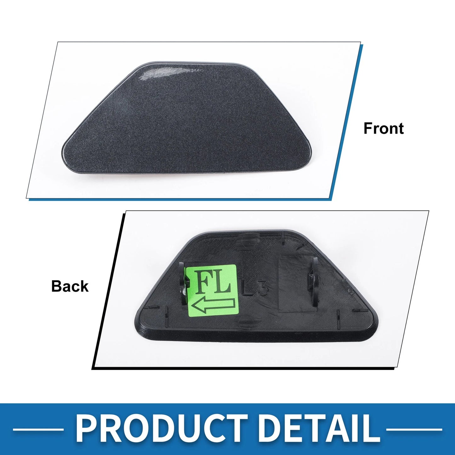 Bumper Headlight Washer Nozzle Cover for BMW M5 (2013-2016) Gray