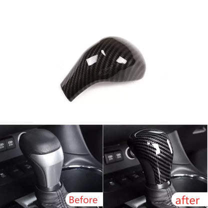 Carbon fiber Gear Shift Knob Cover Trim Decor for Toyota Highlander (2015–2019)