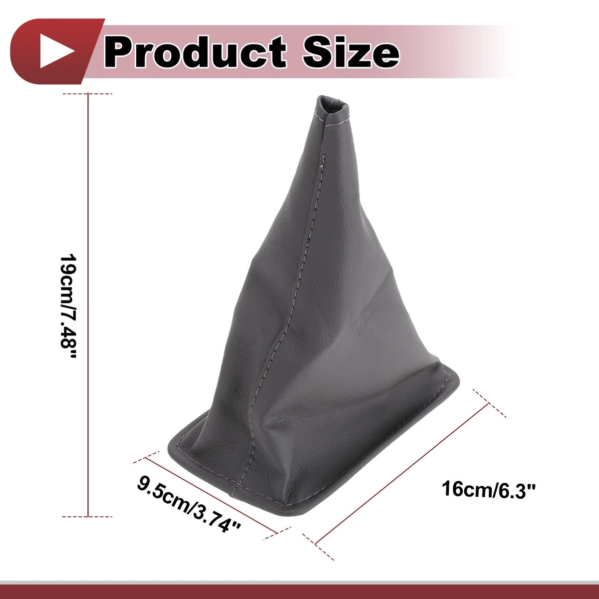 Car Gear Shift Stick Gaiter for Toyota Corolla (2001-2013) - Grey Faux Leather