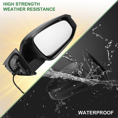 Right Side Door Mirror for Toyota RAV4 (2013-2015) Manual Folding Black