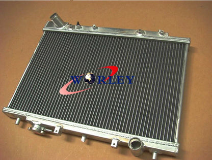 Aluminum Radiator + Fan for Ford Capri 1.6 Turbo & Non-Turbo (1989-1994)