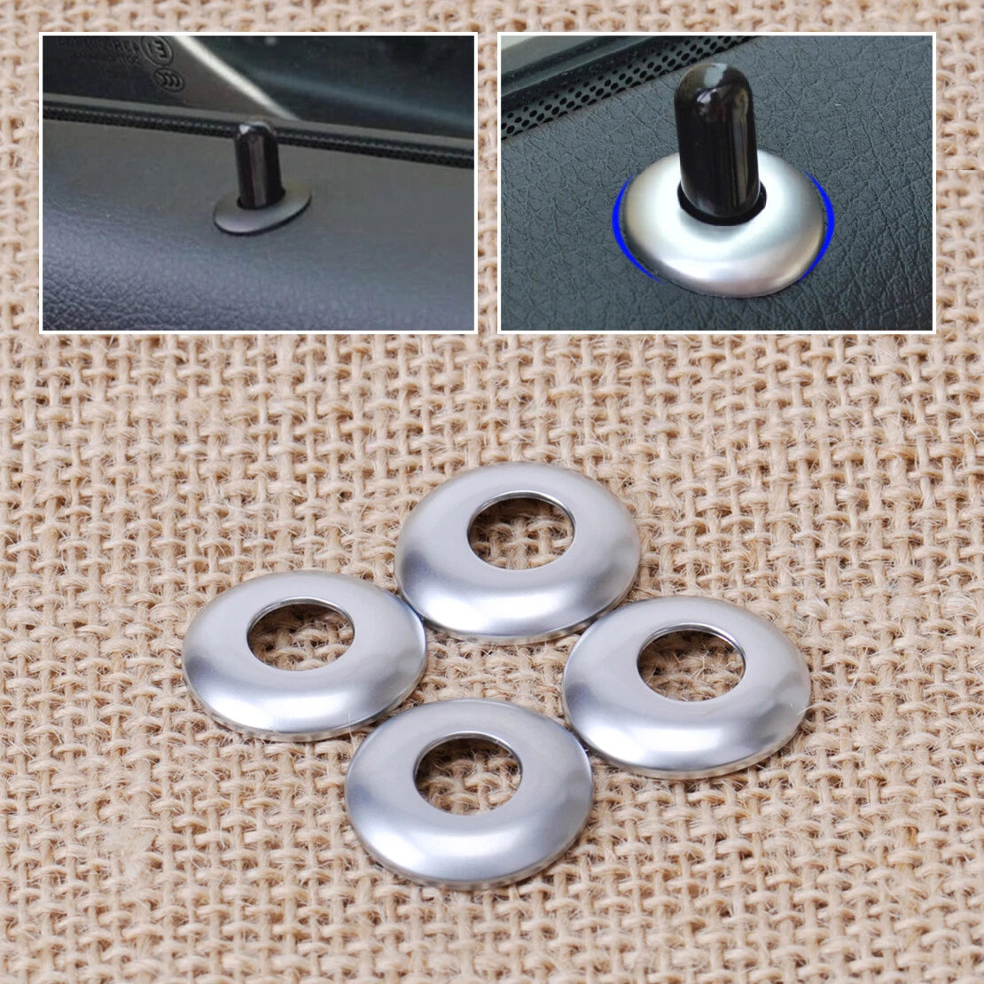 Door Lock Knob Grommet Covers for BMW 3 Series E90 F30 F31 320 328 (2006-2019)