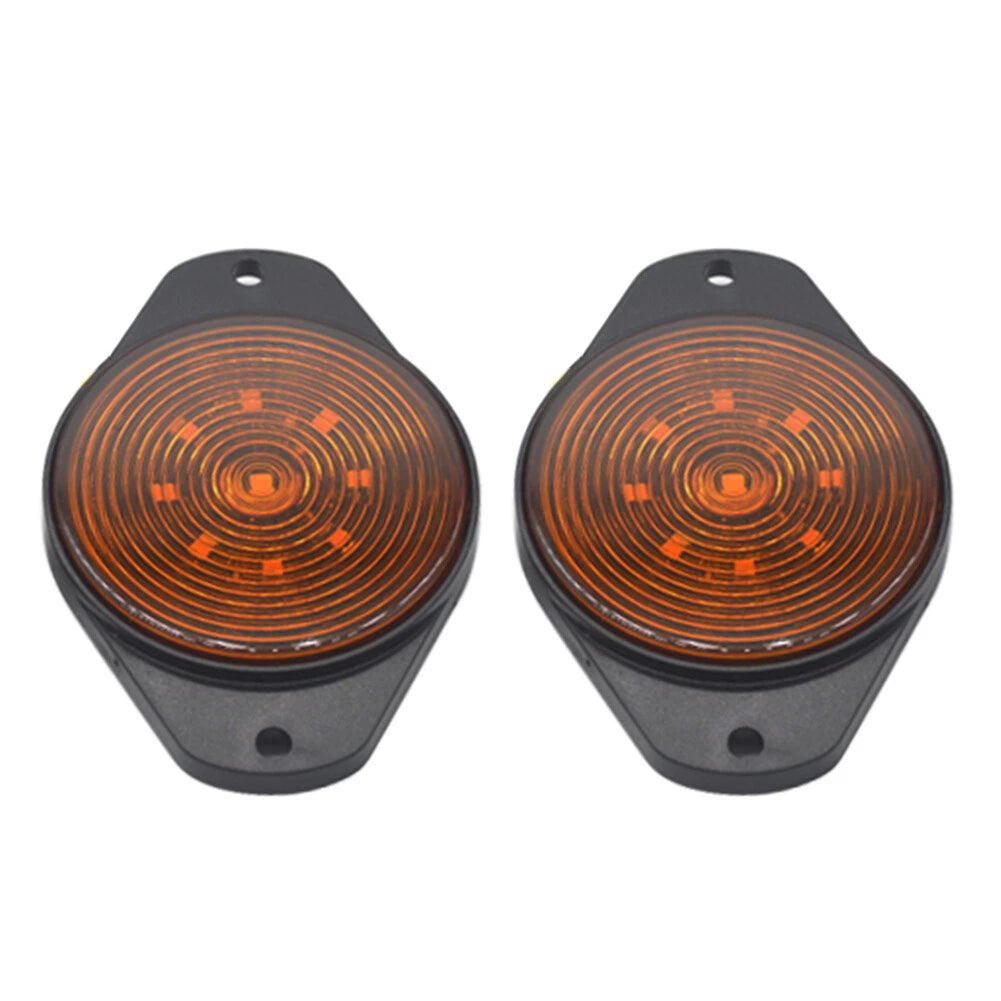 Round 9 LED Side Marker Lights for Car, Bus, Truck, Trailer