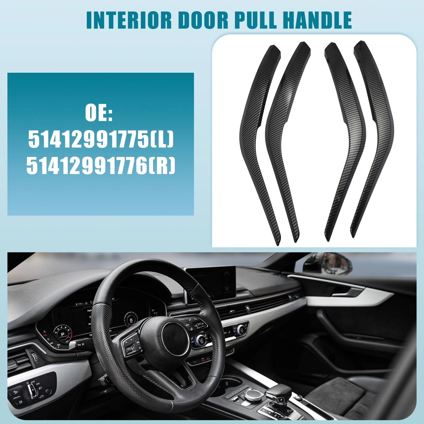 Interior Door Pull Handle Cover for BMW X1 E84 (2013-2015) - 1 x Cover